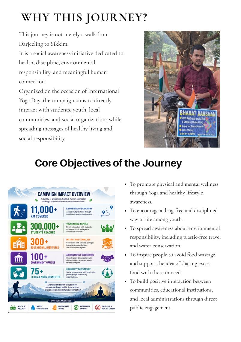 Journey objectives and social awareness documentation
